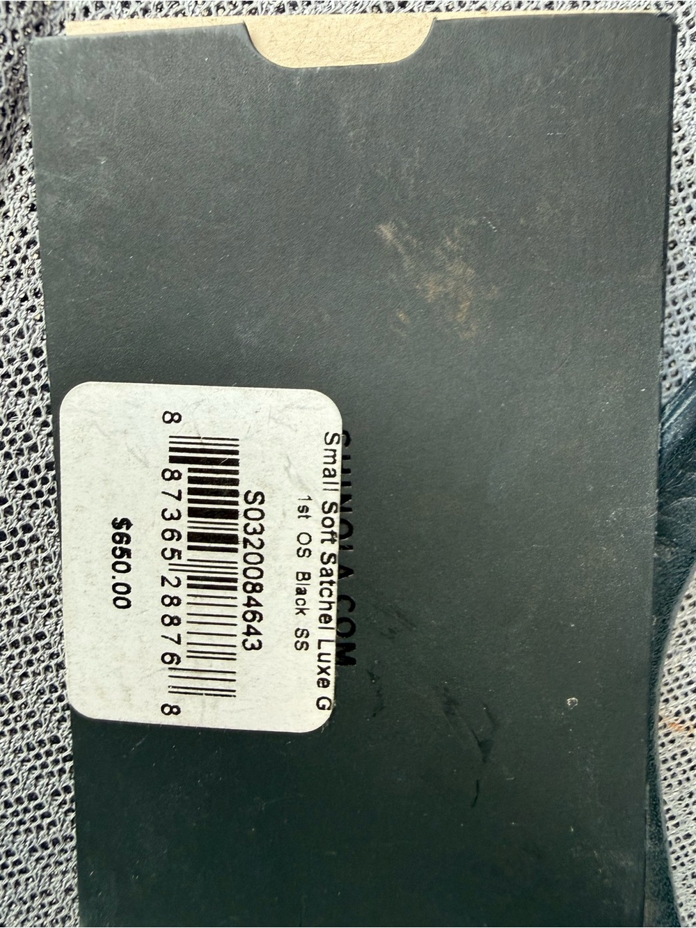 Shinola Small Soft Satchel Luxe Grain Black Leather Satchel – $660 Retail - Picture 4 of 6